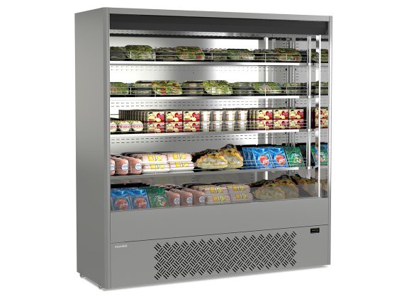 Espositore Murales inox 19X per salumi e latticini.